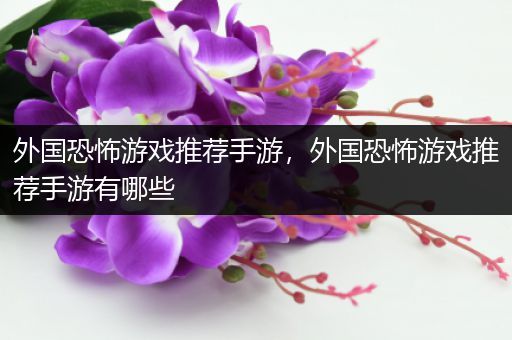 外国恐怖游戏推荐手游，外国恐怖游戏推荐手游有哪些