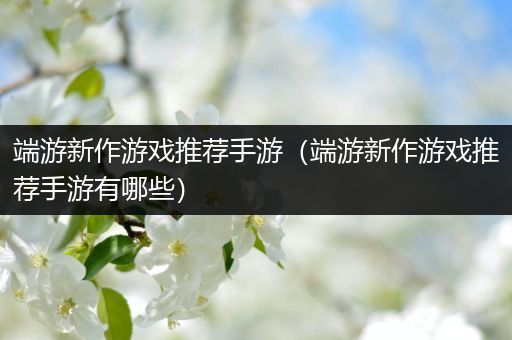 端游新作游戏推荐手游（端游新作游戏推荐手游有哪些）