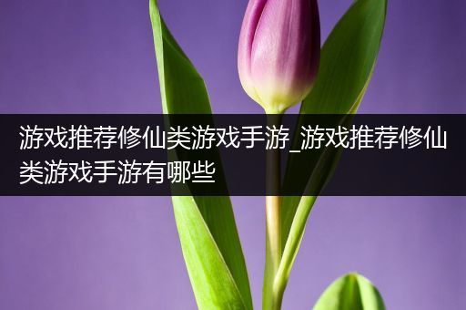 游戏推荐修仙类游戏手游_游戏推荐修仙类游戏手游有哪些