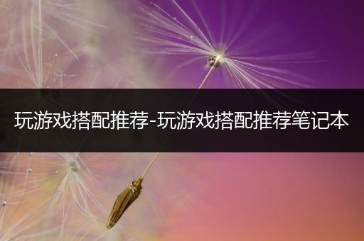 玩游戏搭配推荐-玩游戏搭配推荐笔记本