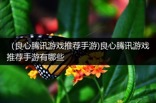 （良心腾讯游戏推荐手游)良心腾讯游戏推荐手游有哪些