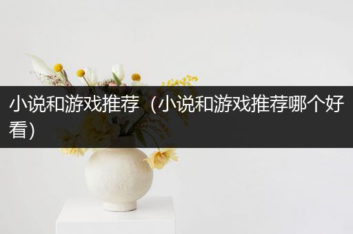 小说和游戏推荐（小说和游戏推荐哪个好看）