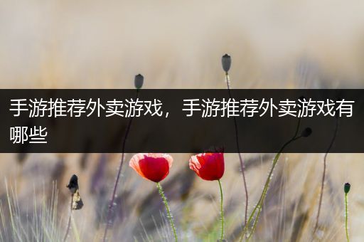 手游推荐外卖游戏，手游推荐外卖游戏有哪些