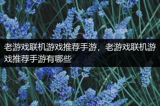 老游戏联机游戏推荐手游，老游戏联机游戏推荐手游有哪些