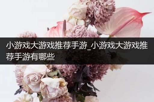 小游戏大游戏推荐手游_小游戏大游戏推荐手游有哪些