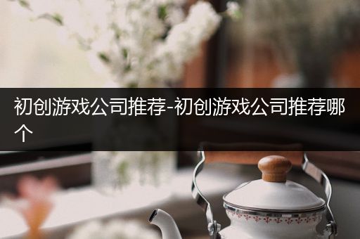 初创游戏公司推荐-初创游戏公司推荐哪个