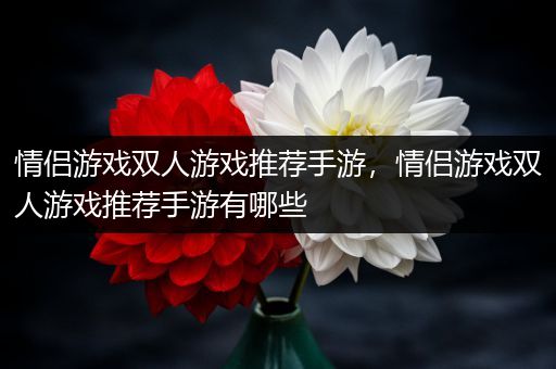 情侣游戏双人游戏推荐手游，情侣游戏双人游戏推荐手游有哪些