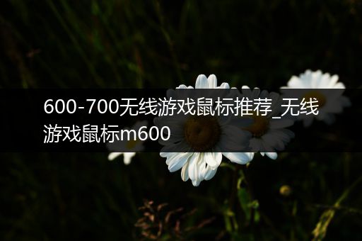 600-700无线游戏鼠标推荐_无线游戏鼠标m600