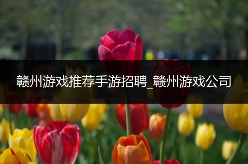 赣州游戏推荐手游招聘_赣州游戏公司