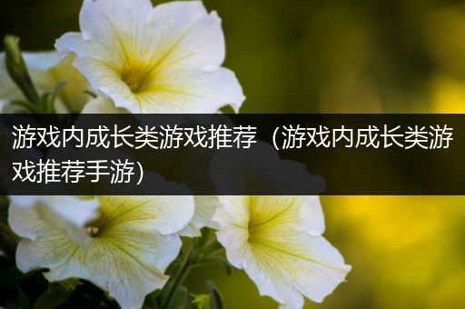 游戏内成长类游戏推荐（游戏内成长类游戏推荐手游）