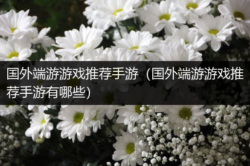 国外端游游戏推荐手游（国外端游游戏推荐手游有哪些）