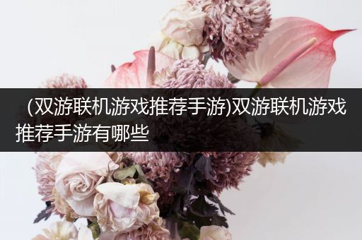 （双游联机游戏推荐手游)双游联机游戏推荐手游有哪些