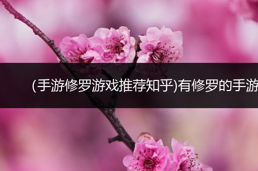 （手游修罗游戏推荐知乎)有修罗的手游