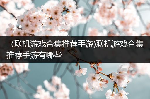 （联机游戏合集推荐手游)联机游戏合集推荐手游有哪些