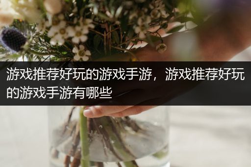游戏推荐好玩的游戏手游，游戏推荐好玩的游戏手游有哪些