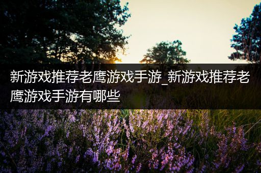 新游戏推荐老鹰游戏手游_新游戏推荐老鹰游戏手游有哪些
