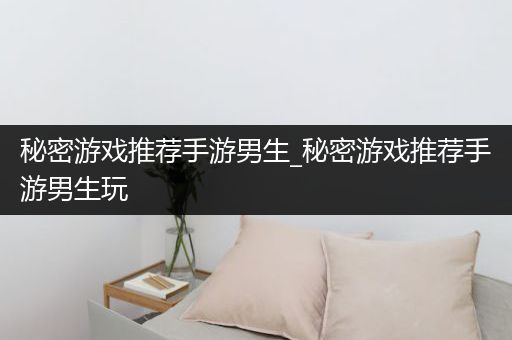 秘密游戏推荐手游男生_秘密游戏推荐手游男生玩