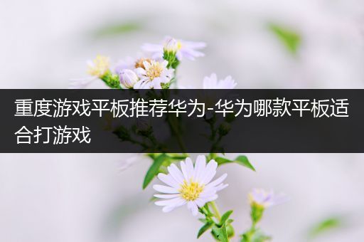 重度游戏平板推荐华为-华为哪款平板适合打游戏