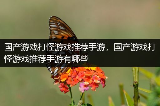 国产游戏打怪游戏推荐手游，国产游戏打怪游戏推荐手游有哪些