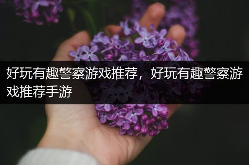 好玩有趣警察游戏推荐，好玩有趣警察游戏推荐手游