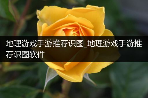 地理游戏手游推荐识图_地理游戏手游推荐识图软件