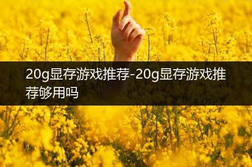 20g显存游戏推荐-20g显存游戏推荐够用吗