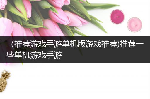 （推荐游戏手游单机版游戏推荐)推荐一些单机游戏手游