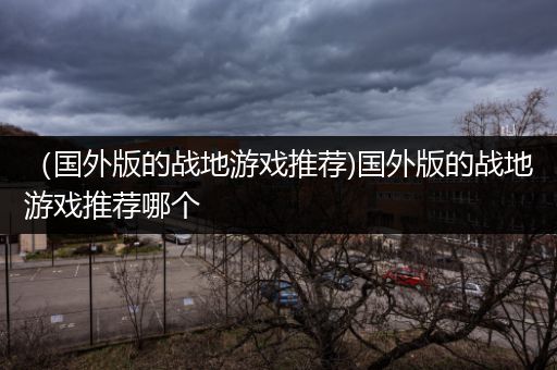 （国外版的战地游戏推荐)国外版的战地游戏推荐哪个