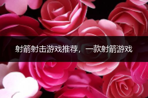 射箭射击游戏推荐，一款射箭游戏