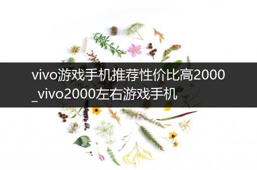 vivo游戏手机推荐性价比高2000_vivo2000左右游戏手机