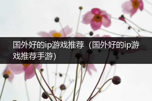 国外好的ip游戏推荐（国外好的ip游戏推荐手游）