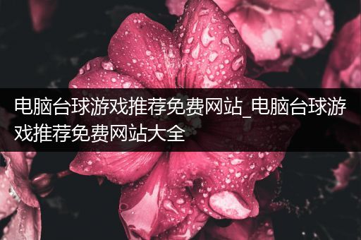 电脑台球游戏推荐免费网站_电脑台球游戏推荐免费网站大全