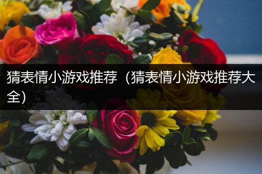 猜表情小游戏推荐（猜表情小游戏推荐大全）