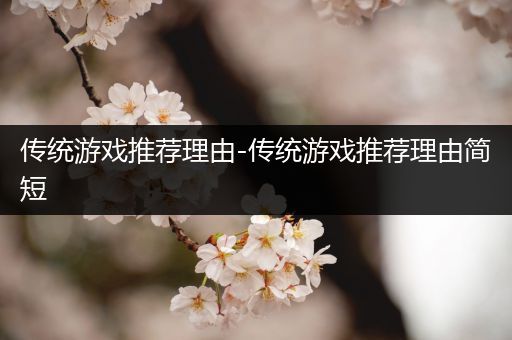 传统游戏推荐理由-传统游戏推荐理由简短