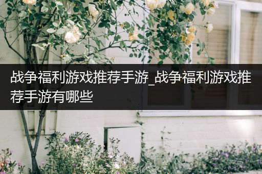 战争福利游戏推荐手游_战争福利游戏推荐手游有哪些