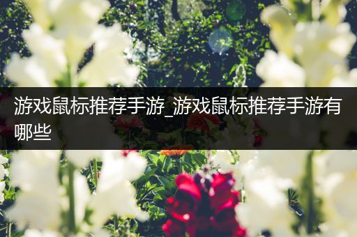 游戏鼠标推荐手游_游戏鼠标推荐手游有哪些