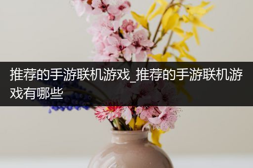 推荐的手游联机游戏_推荐的手游联机游戏有哪些