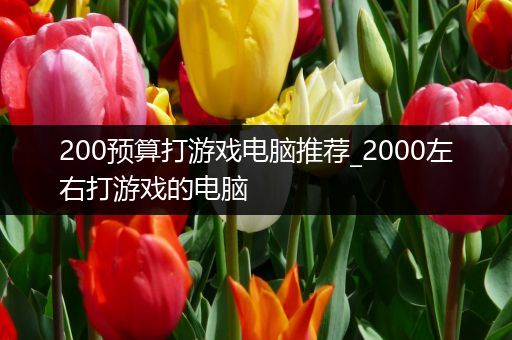 200预算打游戏电脑推荐_2000左右打游戏的电脑
