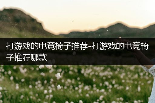 打游戏的电竞椅子推荐-打游戏的电竞椅子推荐哪款