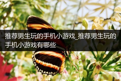 推荐男生玩的手机小游戏_推荐男生玩的手机小游戏有哪些