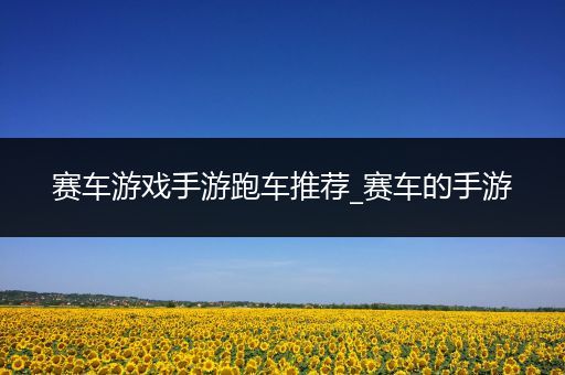 赛车游戏手游跑车推荐_赛车的手游