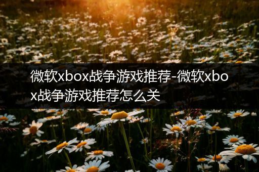 微软xbox战争游戏推荐-微软xbox战争游戏推荐怎么关