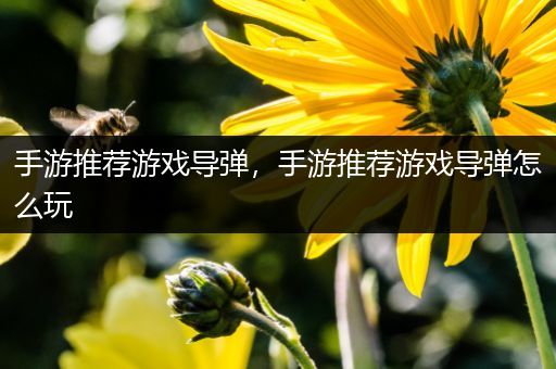 手游推荐游戏导弹，手游推荐游戏导弹怎么玩