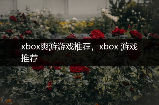 xbox爽游游戏推荐，xbox 游戏推荐
