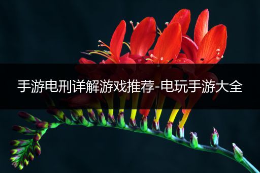 手游电刑详解游戏推荐-电玩手游大全