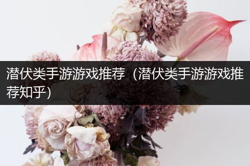 潜伏类手游游戏推荐（潜伏类手游游戏推荐知乎）