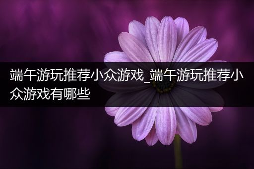 端午游玩推荐小众游戏_端午游玩推荐小众游戏有哪些