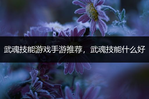 武魂技能游戏手游推荐，武魂技能什么好