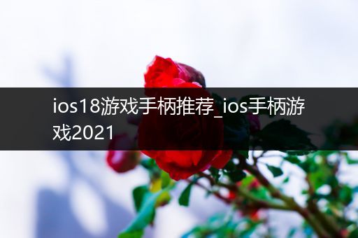 ios18游戏手柄推荐_ios手柄游戏2021