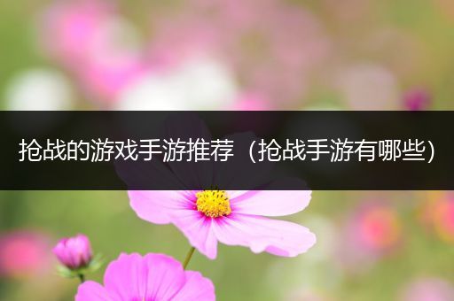 抢战的游戏手游推荐（抢战手游有哪些）